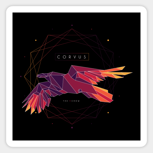 Prism Corvus Sticker by KatHaynes